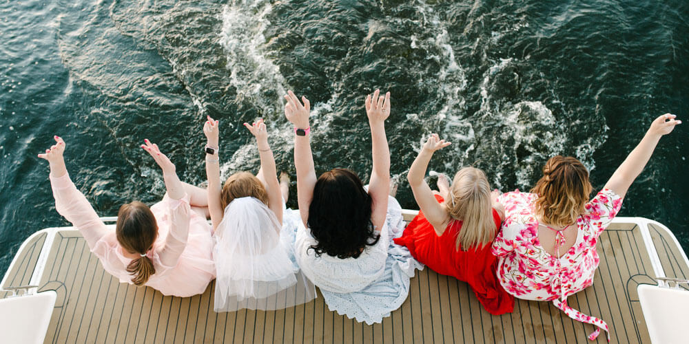 yacht rental for hens party