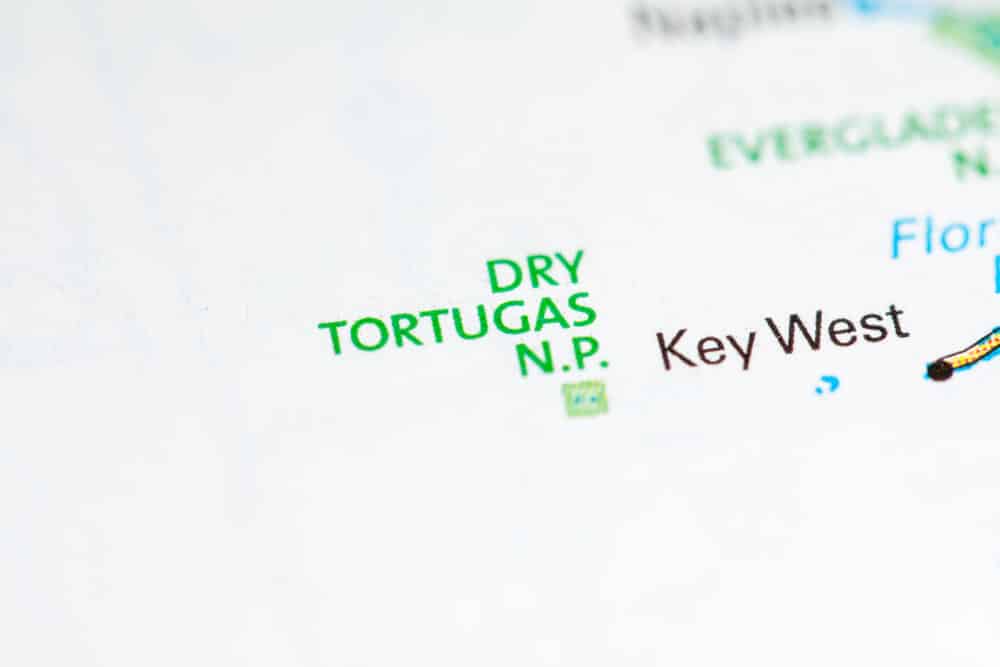 map of Dry Tortugas