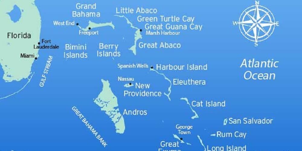 map of Spanish Wells Bahamas