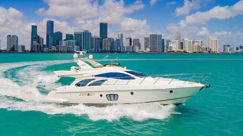 55′ Azimut yacht party boat for rent 